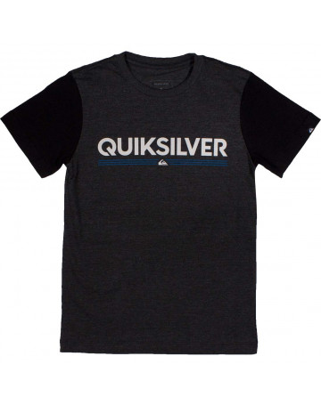 Camiseta Quiksilver Juvenil Tough - Cinza Mescla