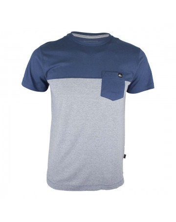 Camiseta Quiksilver Cut Tee Pocket - Azul