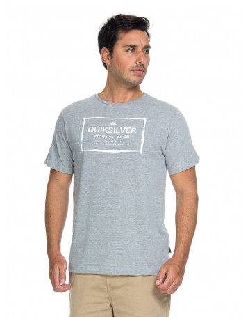 Camiseta Quiksilver In The Box - Azul Mescla