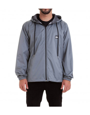 Jaqueta Quiksilver Corta Vento Solid Cinza