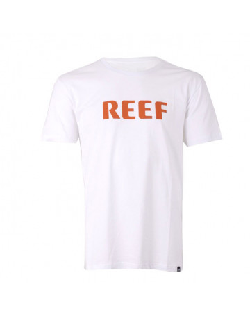 Camiseta Reef Basic Name Logo Branca