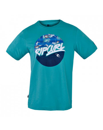 Camiseta Rip Curl Flowery Ring - Azul