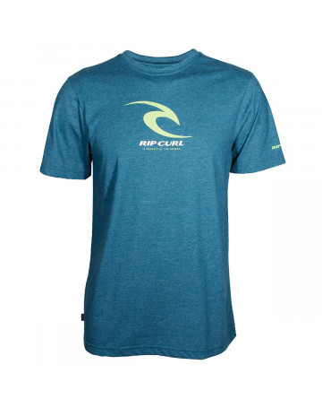 Camiseta Rip Curl Icon Corp - Azul Mescla