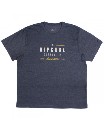 Camiseta Rip Curl Platform Extra Grande - Azul Mescla