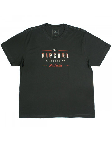 Camiseta Rip Curl Platform Extra Grande - Chumbo