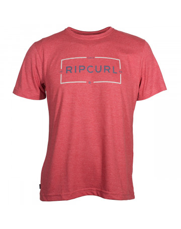 Camiseta Rip Curl Cage - Vermelho Mescla