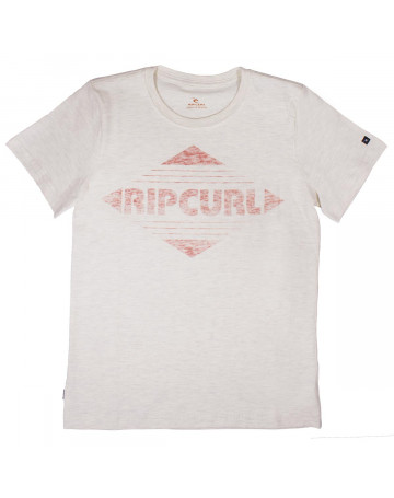 Camiseta Rip Curl Juvenil Diamonds - Bege Mescla