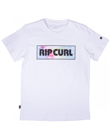 Camiseta Rip Curl Juvenil Solar - Branco/Colorido