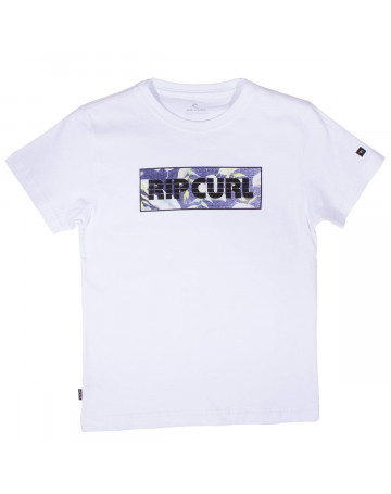 Camiseta Rip Curl Infantil Solar - Branco/Floral