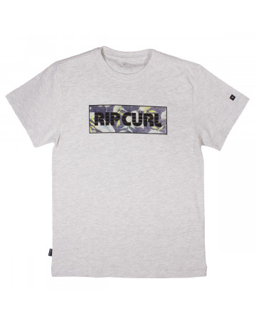 Camiseta Rip Curl Infantil Solar - Cinza Mescla
