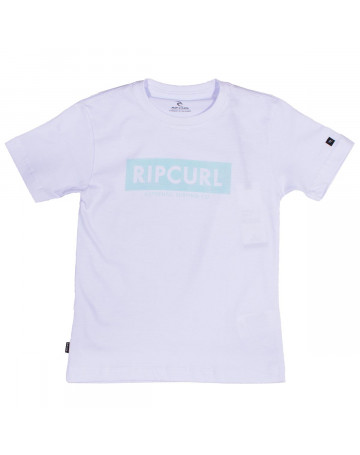 Camiseta Rip Curl Infantil Zipper - Branco