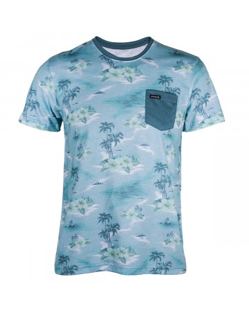 Camiseta Rip Curl Full Print - Azul/Floral