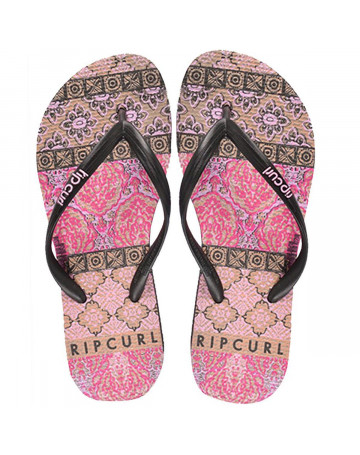 Chinelo Rip Curl Villa Suka - Rosa/Preto