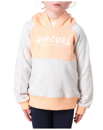 Moletom Rip Curl Infantil Mini essentials Peach - Cinza Mescla