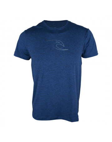 Camiseta Rip Curl Sunoff UV Icon Fade Azul Mescla