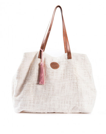 Bolsa Rip Curl Sari Sun Divide Tote Natural - Creme