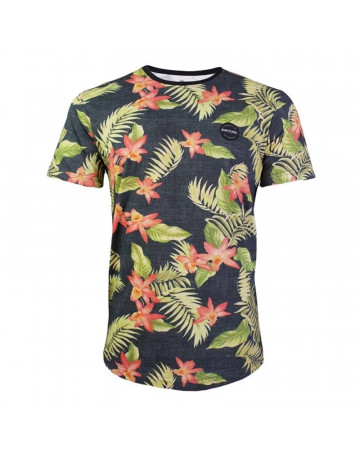 Camiseta Rip Curl Floral Print - Preto/Floral