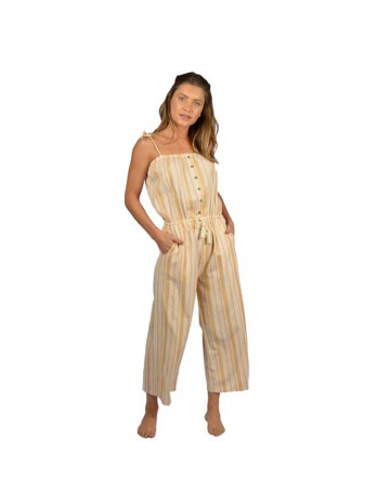 Macacão Rip Curl Island Time Jumpsuit - Bege