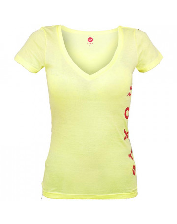 Camiseta Roxy Space - Amarelo