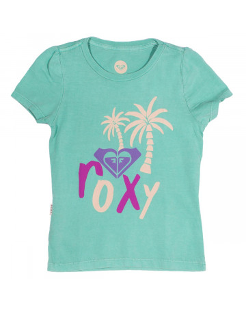 Camiseta Roxy Infantil Cute - Verde