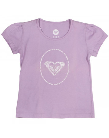 Camiseta Roxy Infantil Glitter - Lilás