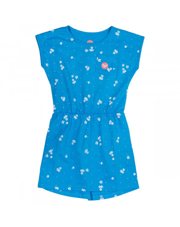 Vestido Roxy Infantil Little Flowers - Azul/Floral