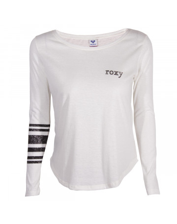 Camiseta Roxy Manga Longa Surfing - Branco