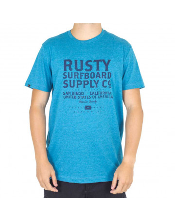 Camiseta Rusty Silk Genuine Azul Mescla