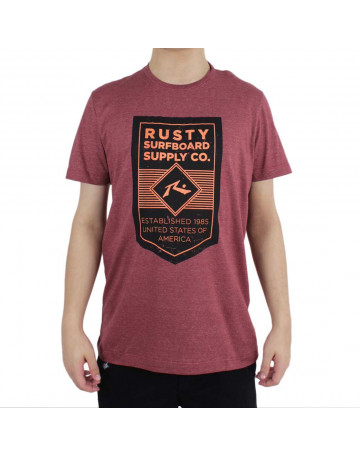 Camiseta Rusty Label-Vinho