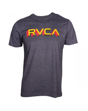 Camiseta Rvca Third Dimension - Cinza Mescla