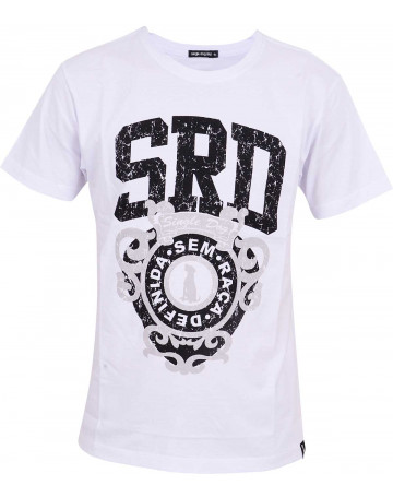 Camiseta Sem Raça Definida - sRd Logo - Branca