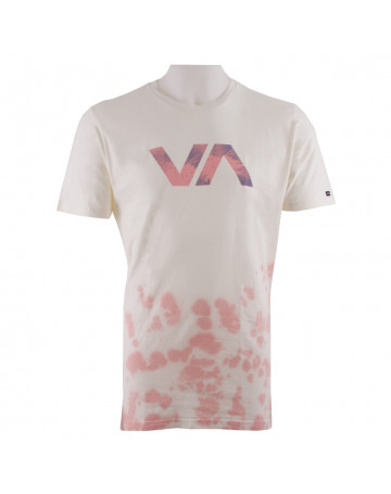 Camiseta Rvca Palm Tree Dye Bege