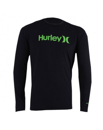 Camiseta Hurley Lycra Surf Tee- Preta
