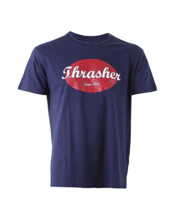 Camiseta Thrasher Oval Script Azul