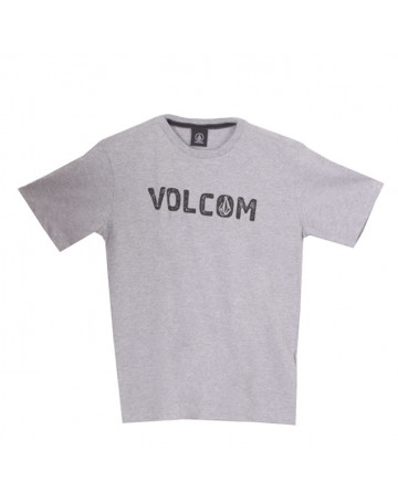 Camiseta Volcom Juv Bold Cinza