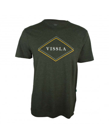 Camiseta Vissla Stacked - Verde Mescla