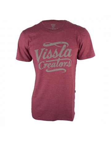 Camiseta Vissla Silk Luxe Vermelho Mescla