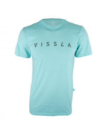 Camiseta Vissla Silk Foundation Verde Água