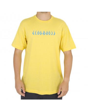 Camiseta Volcom Stoney Cycl - Amarelo Mescla