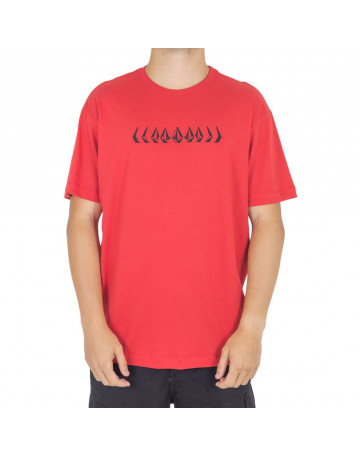 Camiseta Volcom Stoney Cycl - Vermelha
