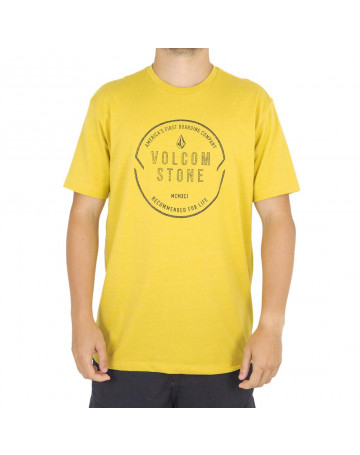Camiseta Volcom Chop Around- Amarela