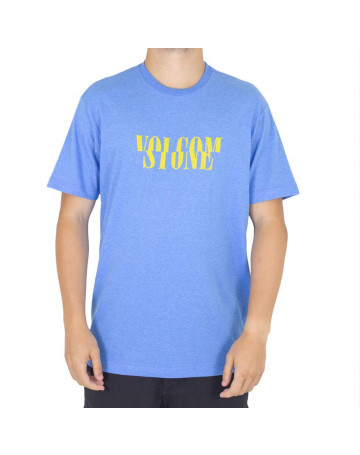 Camiseta Volcom Silk Melt Off Azul Mescla