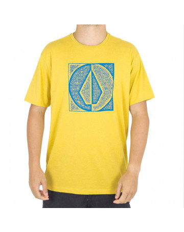 Camiseta Volcom Stamp Divid - Amarela