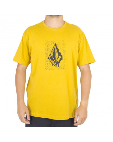 Camiseta Volcom Drippin Out - Amarela