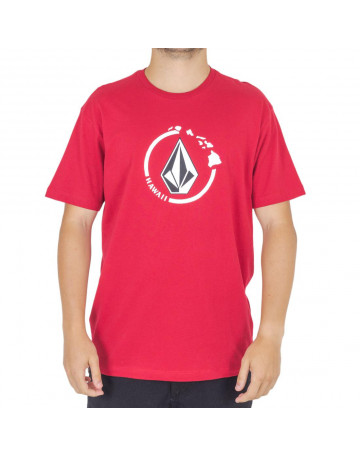 Camiseta Volcom Neo Stone - Vermelha
