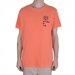 Camiseta Osklen Morse Code Laranja