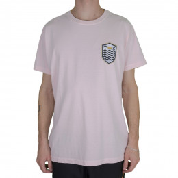 Camiseta Osklen Stone Brasão Rosa