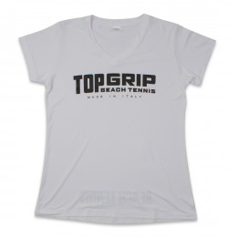 Camiseta Top Grip V Logo Mono Play Branca