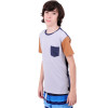 Camiseta Billabong Juvenil Zenith Crew PJ - Cinza/Azul - 3