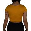 Blusa Riu Kiu Cropped - Amarelo